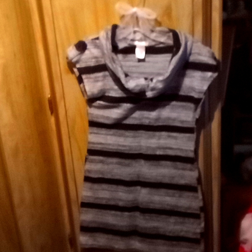 Striped sweater dress